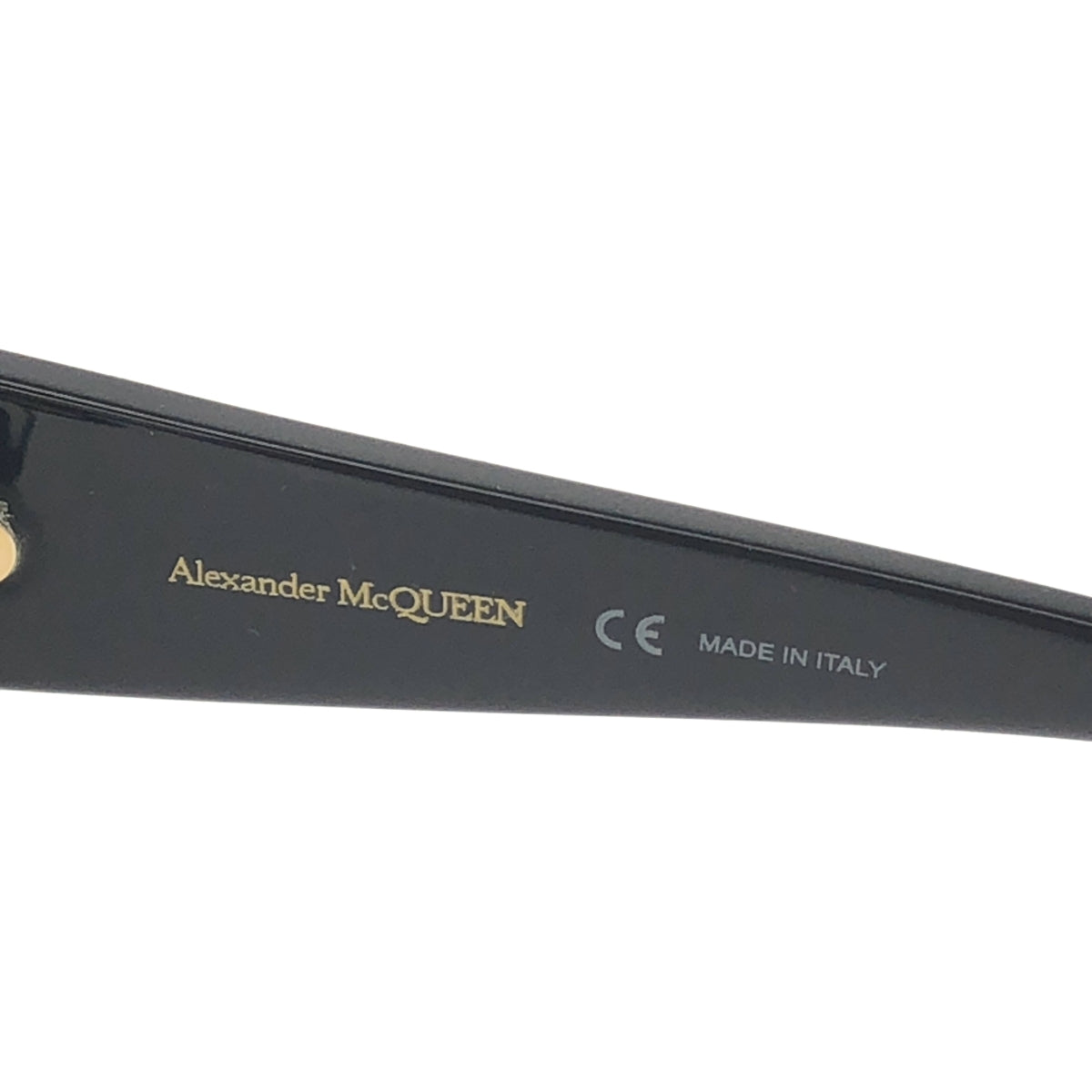 【미품】 ALEXANDER MCQUEEN / 알렉산더 맥퀸 | 웰링턴형 선글라스 | 58◻︎15-145 | 블랙