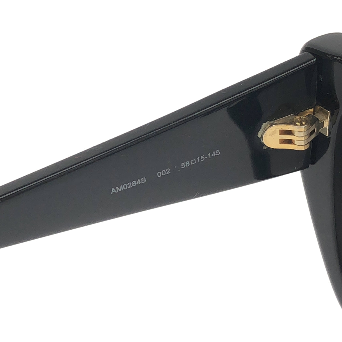 【미품】 ALEXANDER MCQUEEN / 알렉산더 맥퀸 | 웰링턴형 선글라스 | 58◻︎15-145 | 블랙