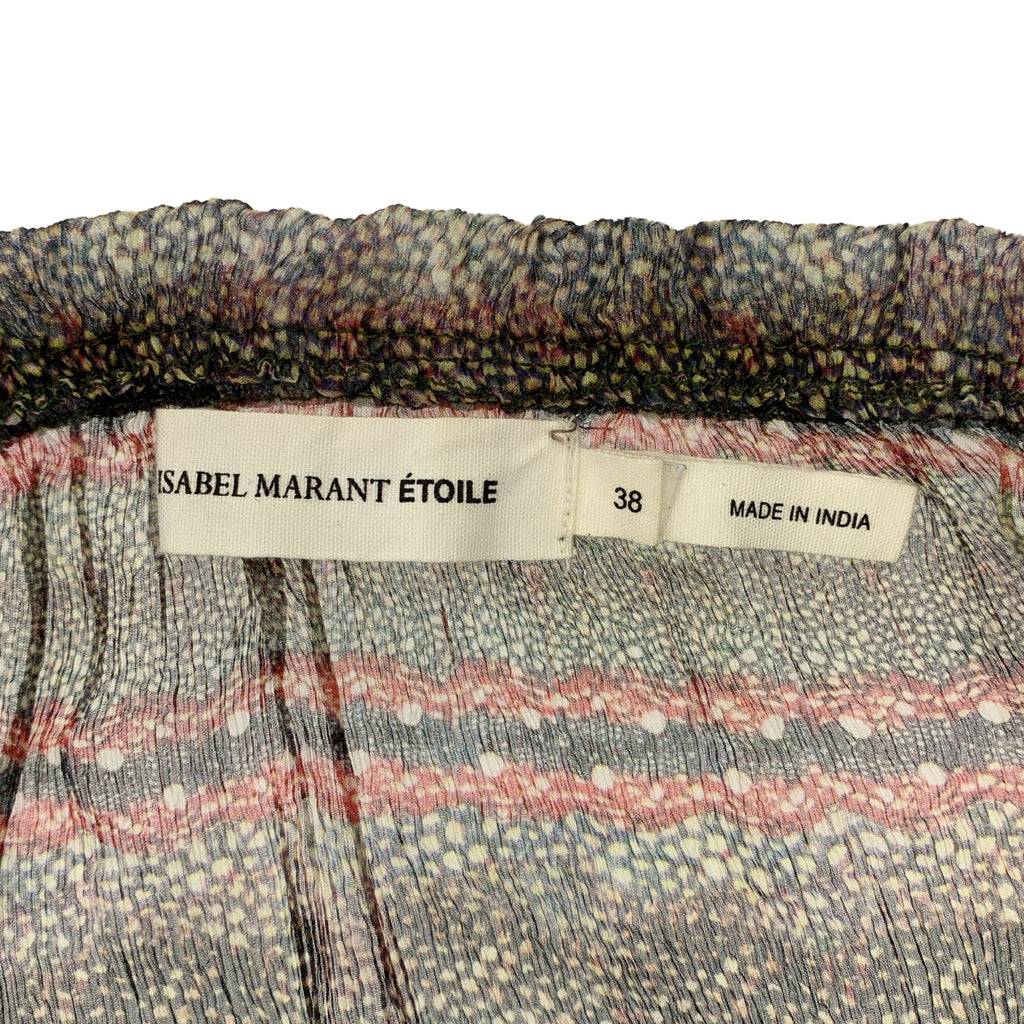 ISABEL MARANT ETOILE / 이자벨 마랑 에투아르 | 실크 총 무늬 헨리 넥 풀오버 블라우스 | 38 | 멀티 컬러 | 여성