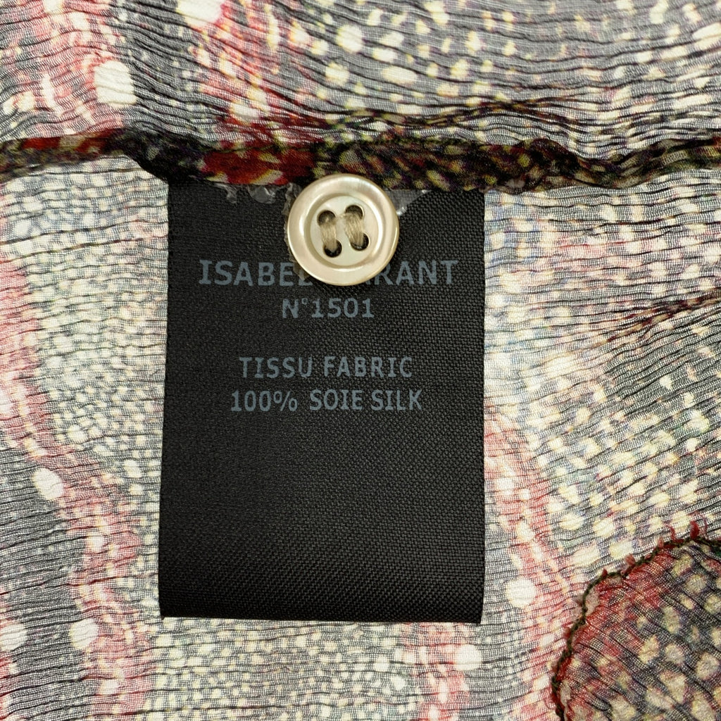 ISABEL MARANT ETOILE / 이자벨 마랑 에투아르 | 실크 총 무늬 헨리 넥 풀오버 블라우스 | 38 | 멀티 컬러 | 여성