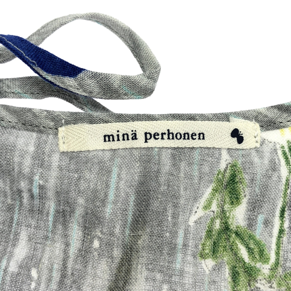 mina perhonen / ミナペルホネン | dandelion リネン ブラウス | 38 | グレー系 | レディース