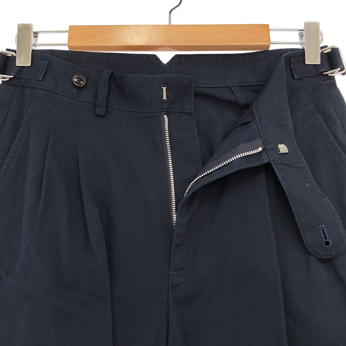 foufou / フーフー | ダブルアジャスター センタープレス スラックス パンツ | 1 |