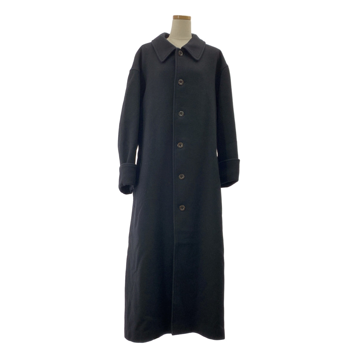 YOHJI YAMAMOTO POUR HOMME / 요우지야마 모토 풀 옴므 | 1998AW | 울 나일론 벨트 테드 코트 | M | 블랙 | 남성