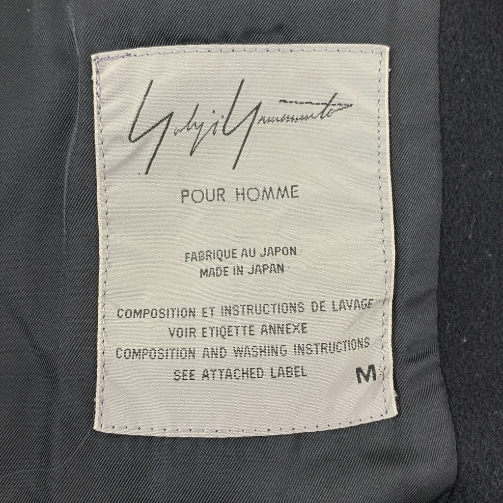 YOHJI YAMAMOTO POUR HOMME / 요우지야마 모토 풀 옴므 | 1998AW | 울 나일론 벨트 테드 코트 | M | 남성