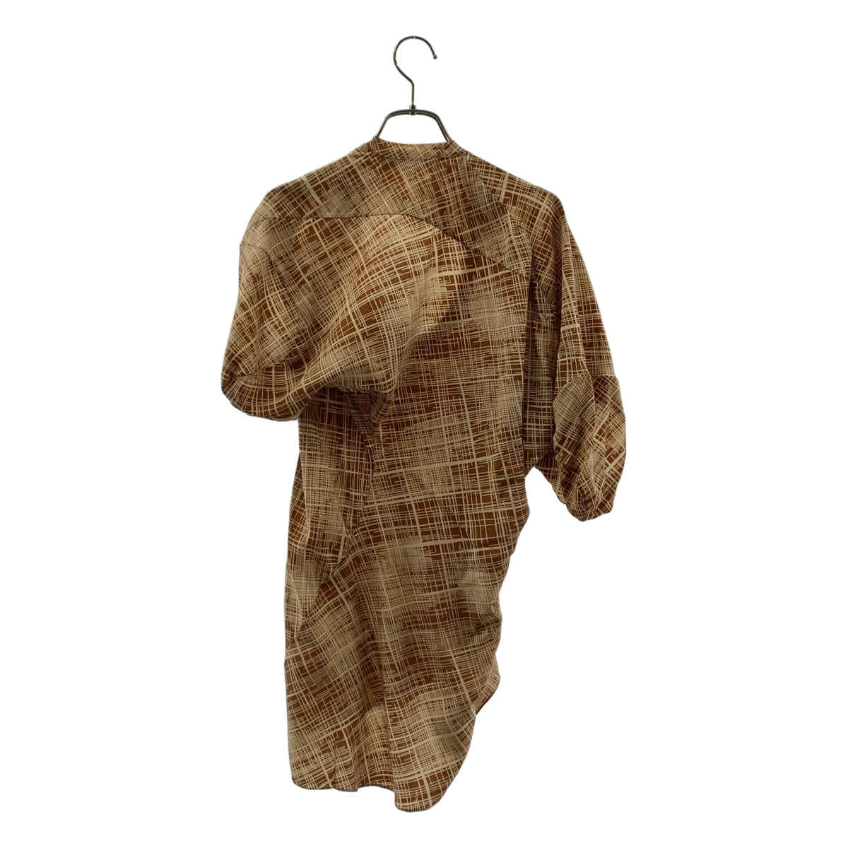 MARNI / 마르니 | 실크 체크 변형 풀오버 탑스 | L | 여성