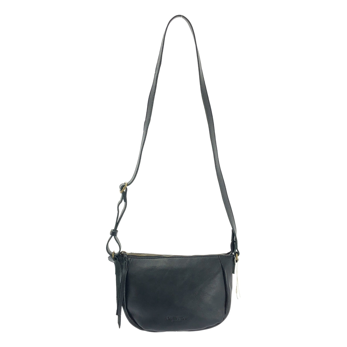 [全新] ONEPAIRED | SV 方形皮革肩背包 | 黑色 | 女款