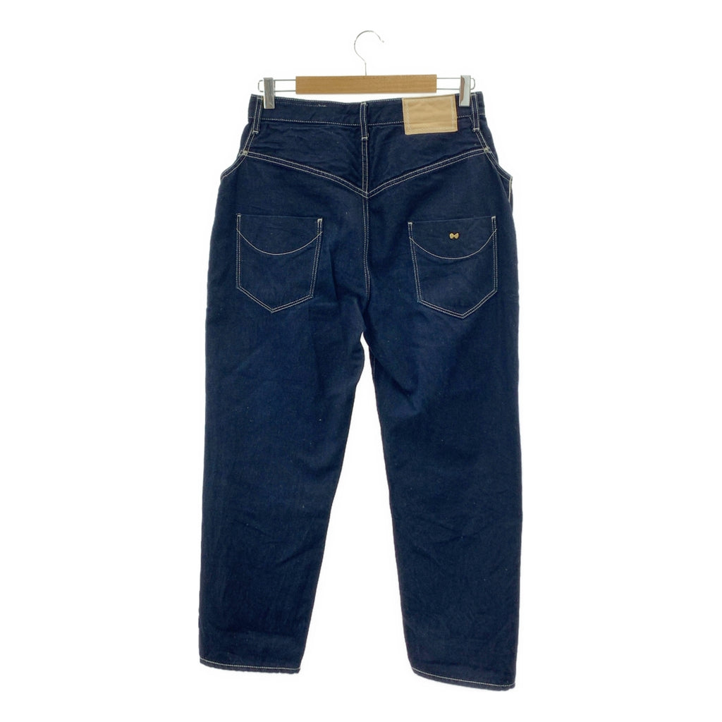 mina perhonen / 미나페르호넨 | always / 가죽 패치 진한 진 데님 팬츠 | 38 |