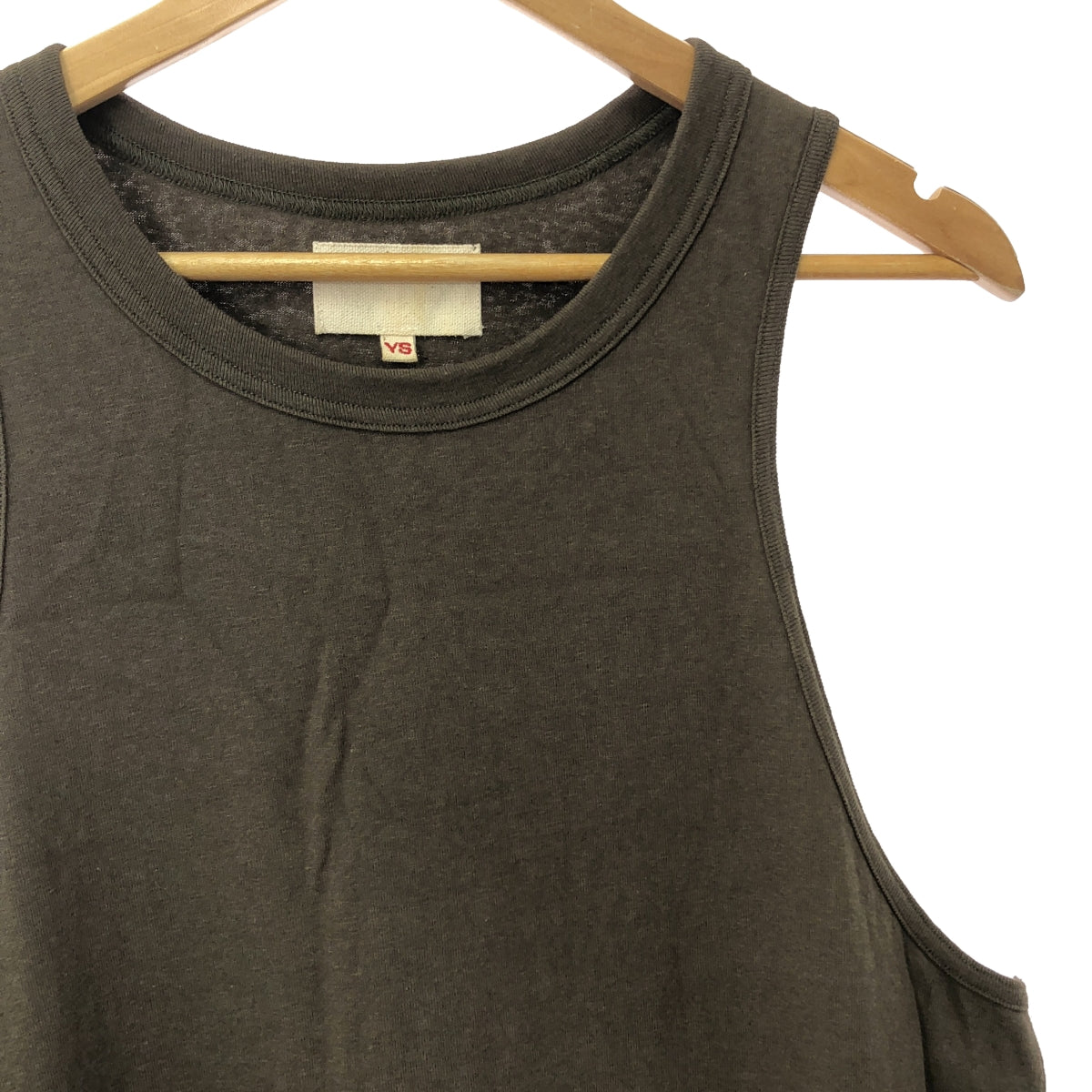 【美品】  YOKO SAKAMOTO / ヨーコサカモト | TANK TOP (YURAGI exclusive) / タンクトップ カットソー | F | olive | メンズ