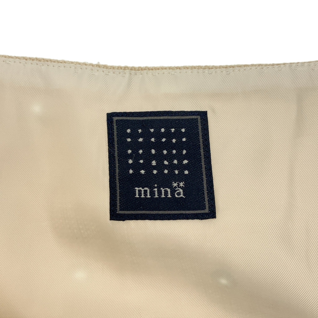 mina perhonen | 貝殼孔 | 側邊拉鍊半身裙 | 有襯裡 | 米色 | 女款