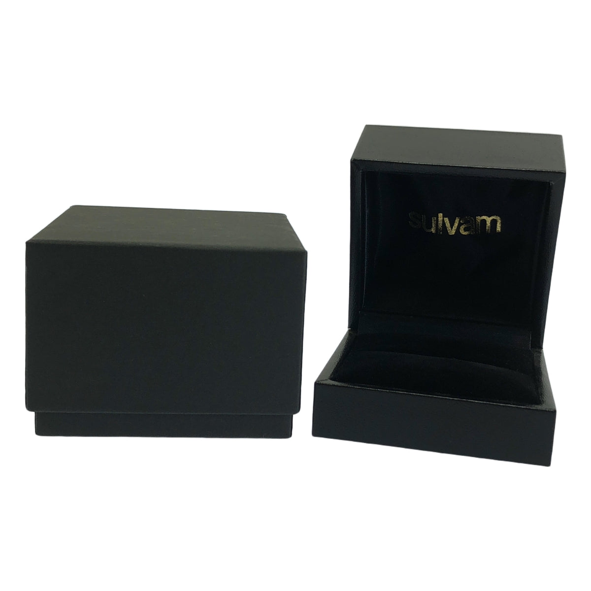 【미품】 sulvam / 살밤 | SILVER STONE RING 실버 스톤 링 | 골드 / 브라운 | 여성