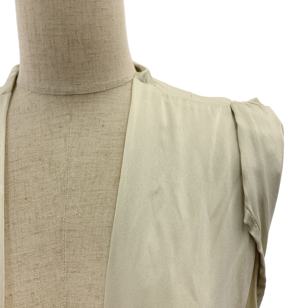 ANN DEMEULEMEESTER / アンドゥムルメステール | 2004SS アーカイブ シルク ジレ | 38 | グレー | レディース