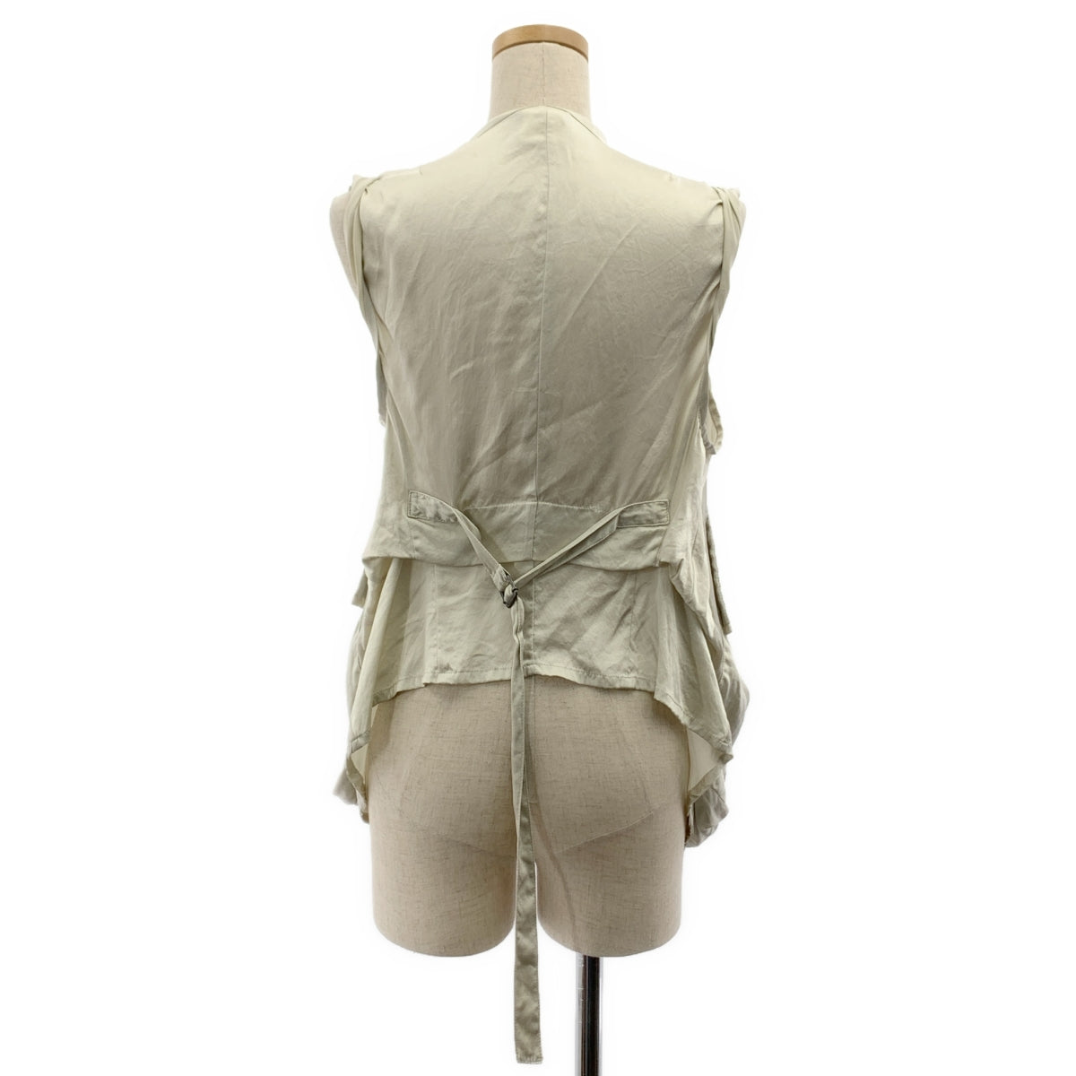 ANN DEMEULEMEESTER / アンドゥムルメステール | 2004SS アーカイブ シルク ジレ | 38 | グレー | レディース