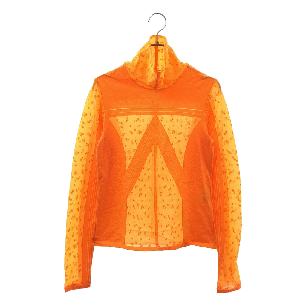 Mame Kurogouchi / マメクロゴウチ | Osmanthus Motif Jacquard Sheer Knitted Top ジャガード シアー トップス | 1 | レディース