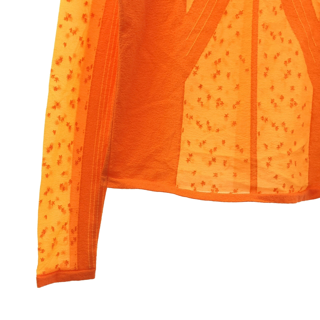 Mame Kurogouchi / マメクロゴウチ | Osmanthus Motif Jacquard Sheer Knitted Top ジャガード シアー トップス | 1 | レディース