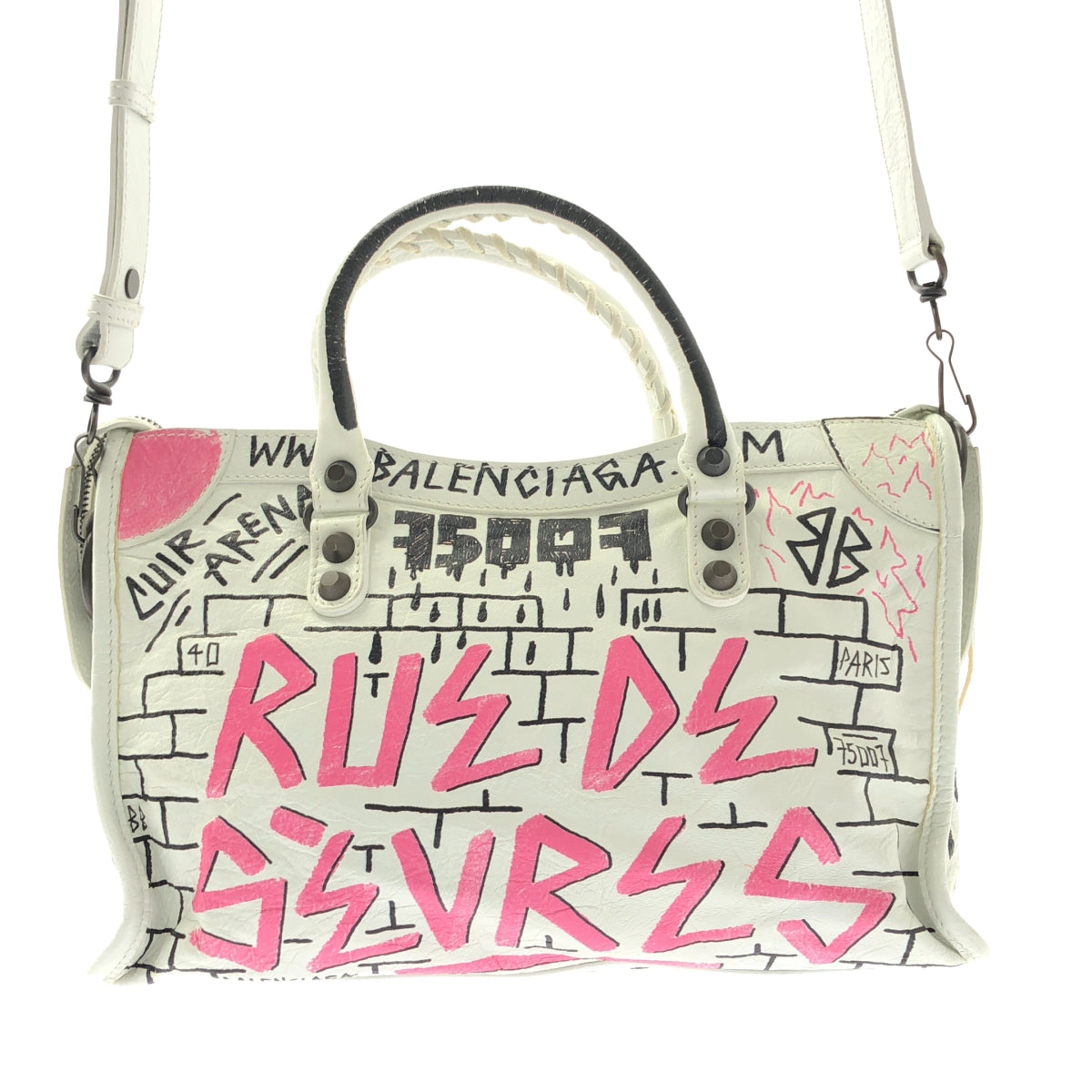 巴黎世家 | CLASSIC CITY 塗鴉單肩包 / 431621 |