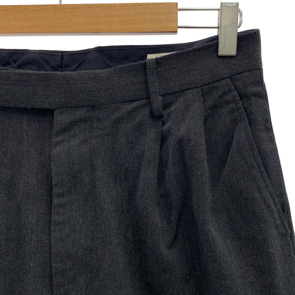 COMOLI | 羊毛尼龍雙褶褲 | 1 碼 | 炭灰色 | 男士