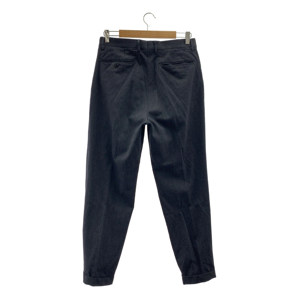 COMOLI | 羊毛尼龍雙褶褲 | 1 碼 | 炭灰色 | 男士