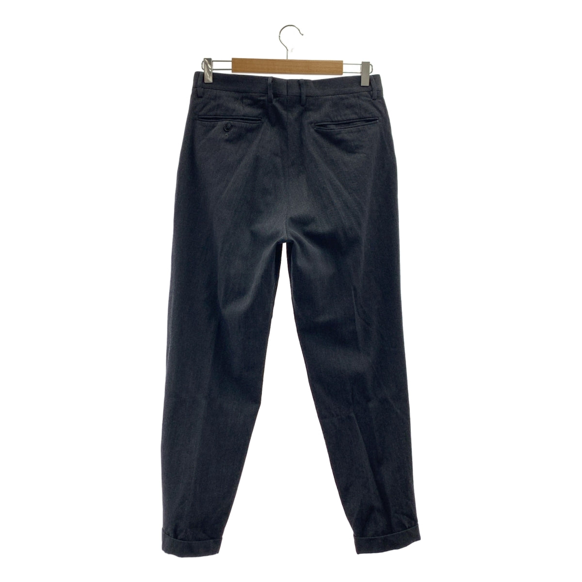 COMOLI | 羊毛尼龍雙褶褲 | 1 碼 | 炭灰色 | 男士