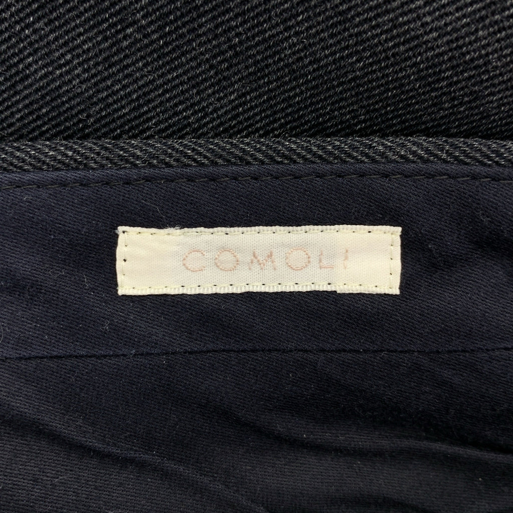 COMOLI | 羊毛尼龍雙褶褲 | 1 碼 | 炭灰色 | 男士