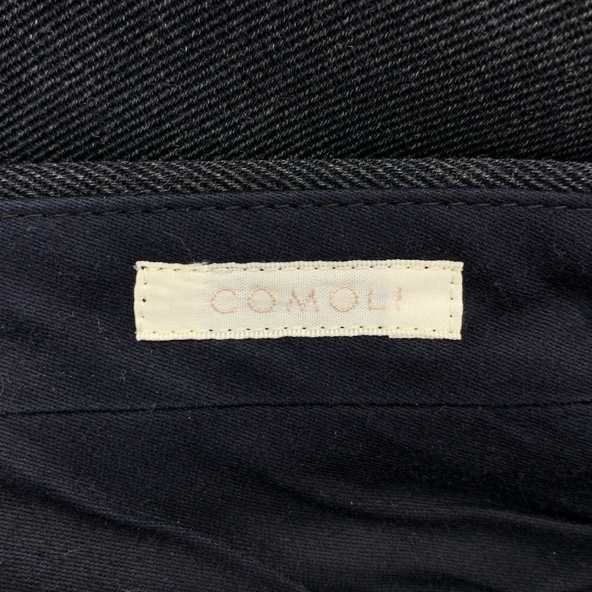 COMOLI | 羊毛尼龍雙褶褲 | 1 碼 | 炭灰色 | 男士