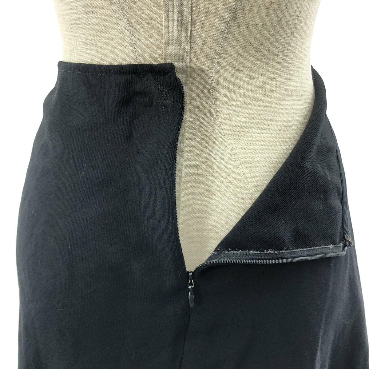 JUNYA WATANABE COMME des GARCONS / ジュンヤワタナベ | ウール 裁断 カットオフ フレアスカート | M | ブラック | レディース