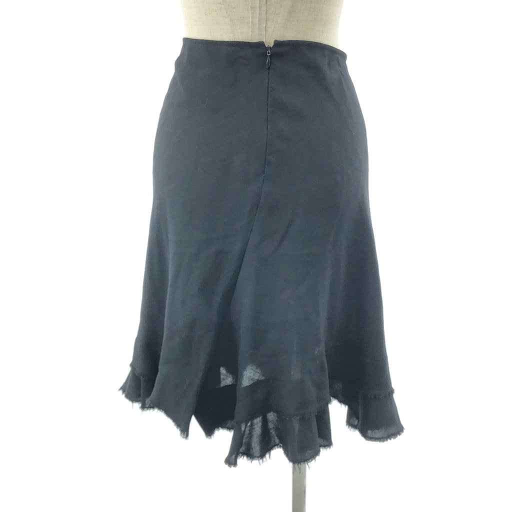 JUNYA WATANABE COMME des GARCONS / ジュンヤワタナベ | ウール 裁断 カットオフ フレアスカート | M | ブラック | レディース