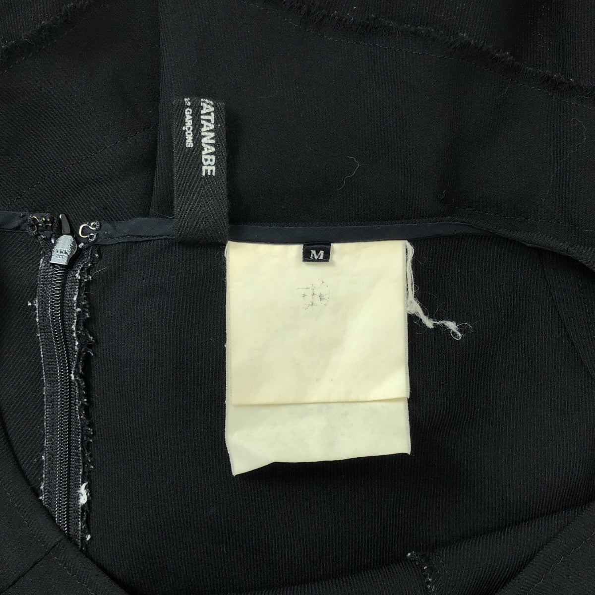 JUNYA WATANABE COMME des GARCONS / ジュンヤワタナベ | ウール 裁断 カットオフ フレアスカート | M | ブラック | レディース