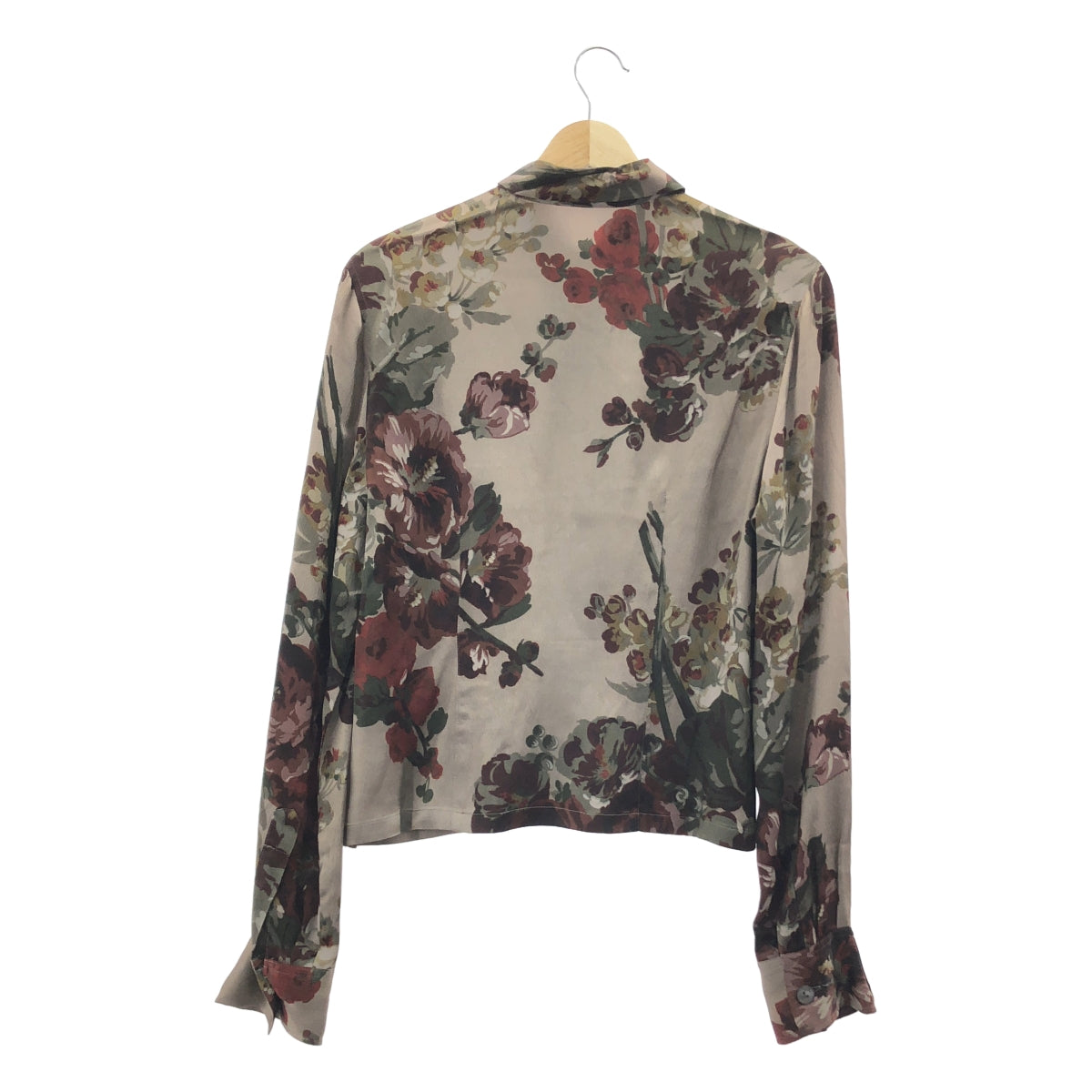 DRIES VAN NOTEN | 絲質混紡碎花襯衫 | 尺寸 38 | 紅色 | 女款