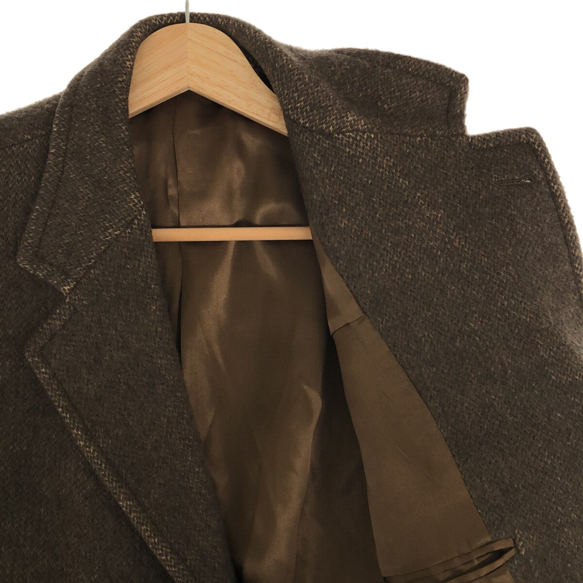 ETRO | Wool Chesterfield Coat | 48 | Khaki | Men's