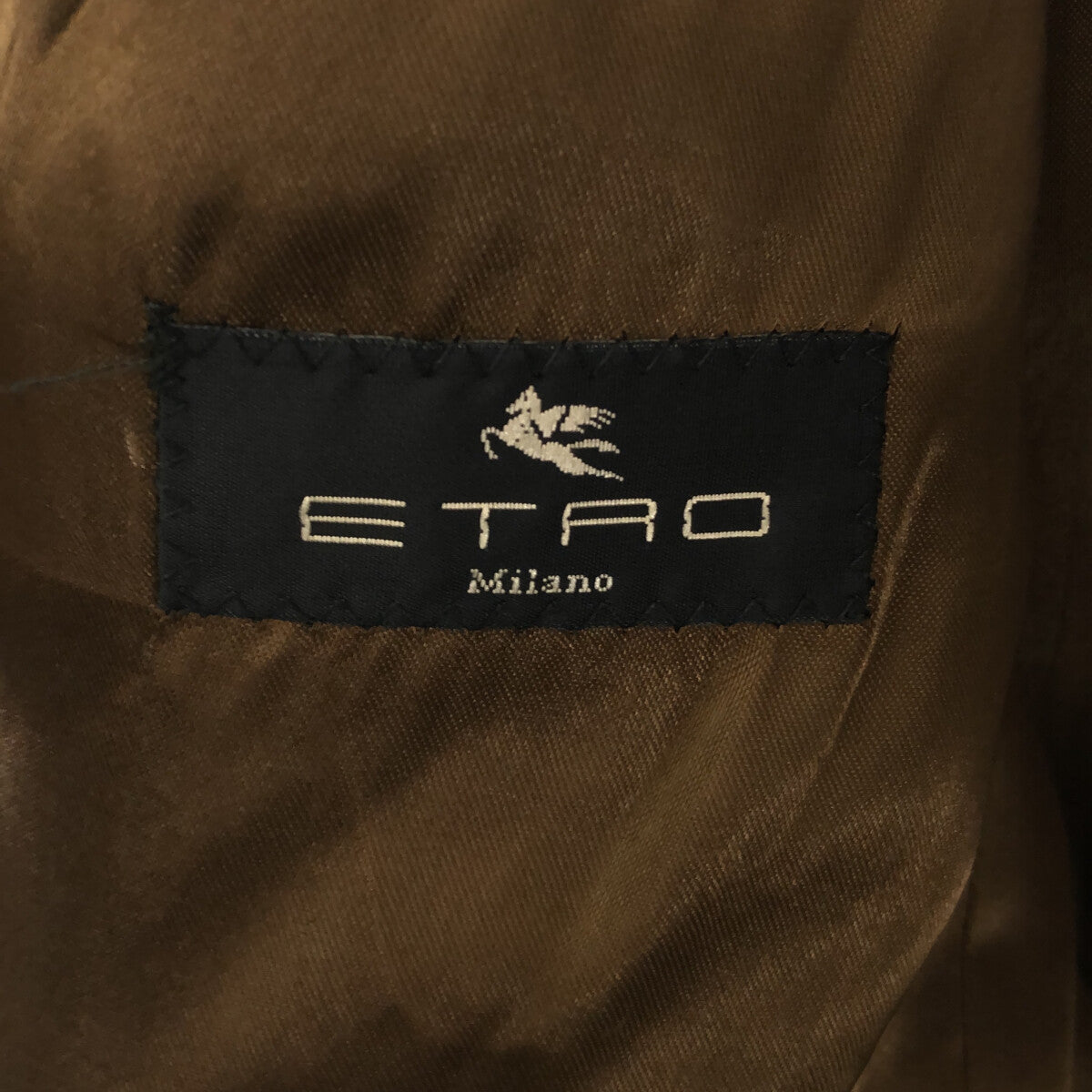 ETRO |羊毛切斯特菲爾德大衣 | 48 |卡其色 |男士