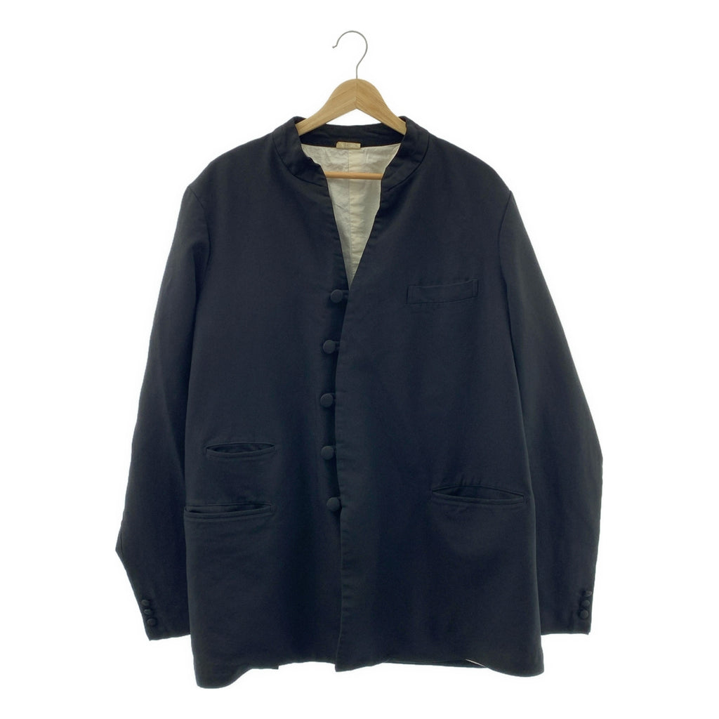 COMME des GARCONS HOMME PLUS / 콤데 갤슨 옴플루스 | 2018SS | 폴리에스터 축융 마오카라 차이나 재킷 | L | 블랙 | 남성