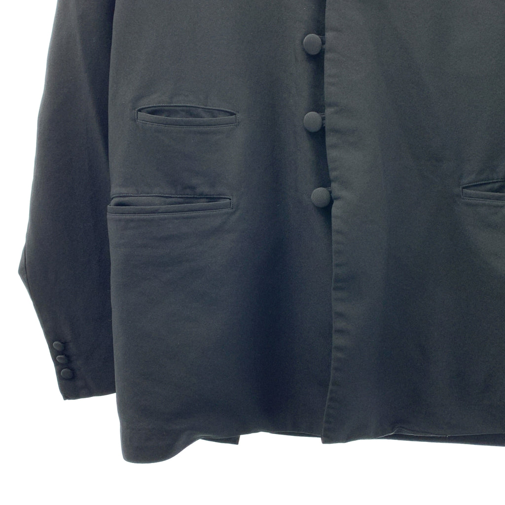 COMME des GARCONS HOMME PLUS / 콤데 갤슨 옴플루스 | 2018SS | 폴리에스터 축융 마오카라 차이나 재킷 | L | 블랙 | 남성