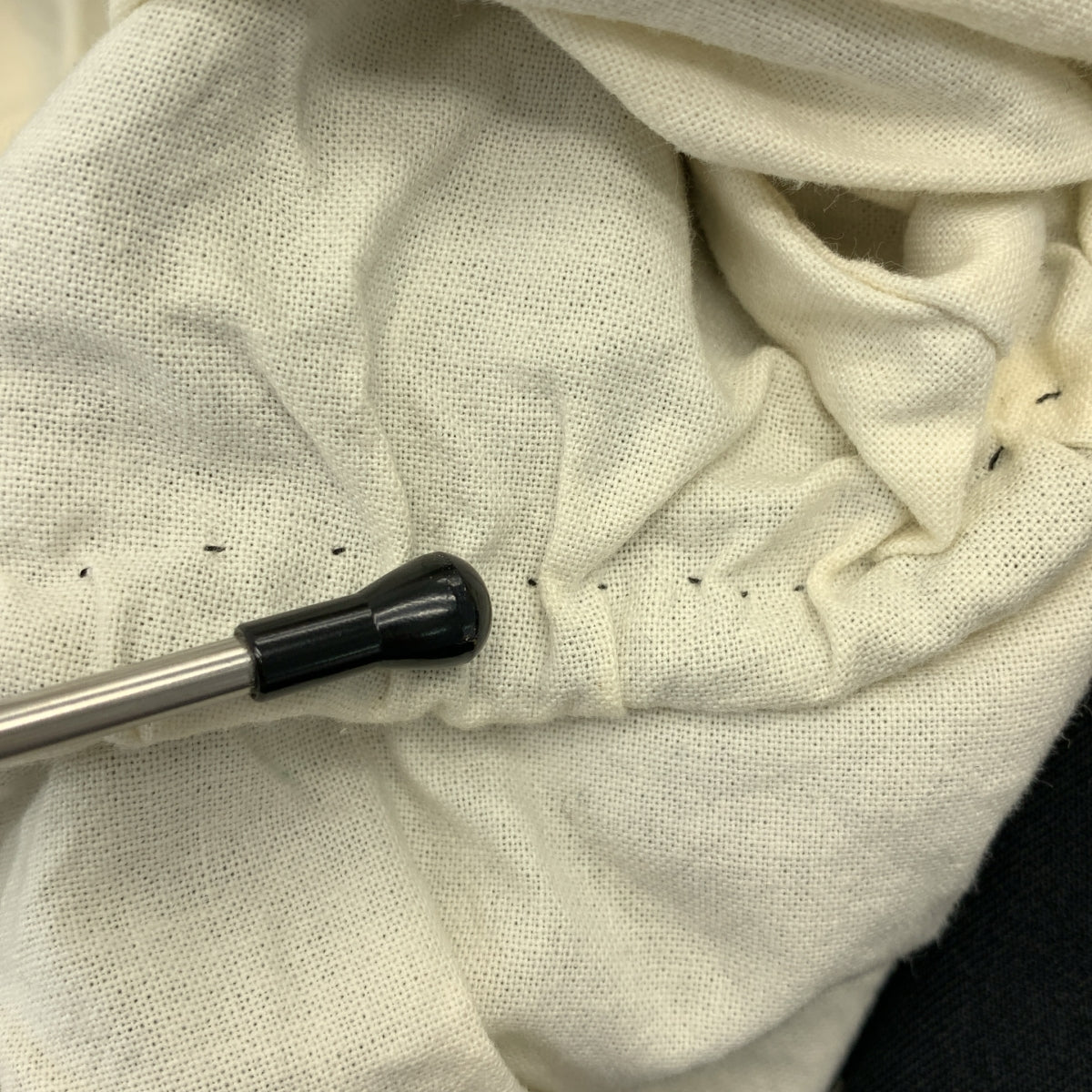 COMME des GARCONS HOMME PLUS / 콤데 갤슨 옴플루스 | 2018SS | 폴리에스터 축융 마오카라 차이나 재킷 | L | 블랙 | 남성