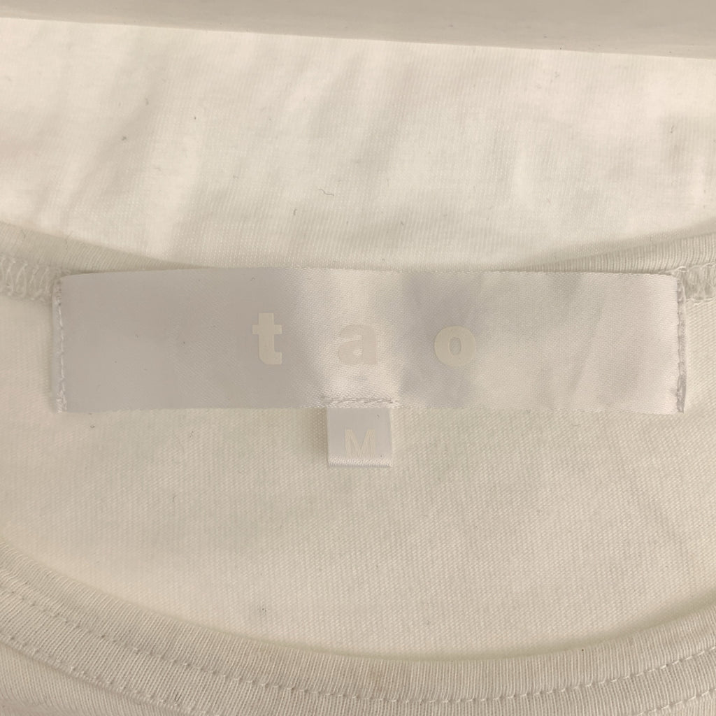 tao COMME des GARCONS / タオコムデギャルソン | コットン クルーネック カットソー | M | ホワイト | レディース