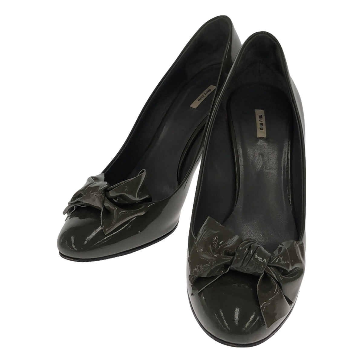 miu miu / Miu Miu | Patent Ribbon Heel Pumps | 38 1/2 | Women's