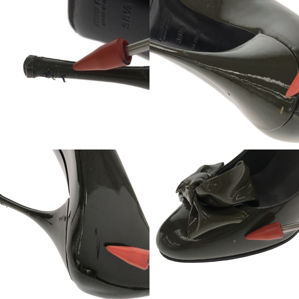 miu miu / Miu Miu | Patent Ribbon Heel Pumps | 38 1/2 | Women's