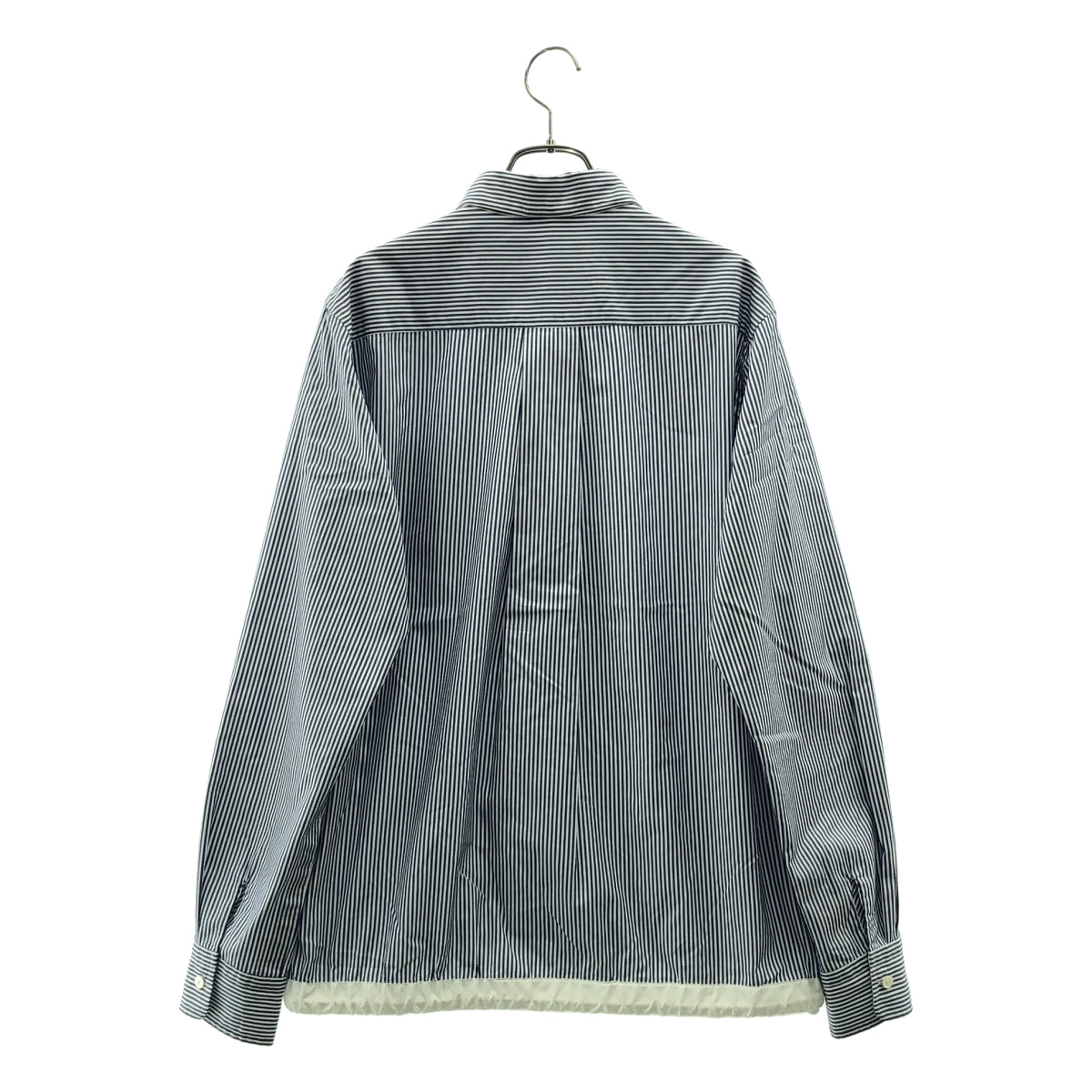 sacai / 사카이 | 스트라이프 로고 버튼 드로우 스트링 셔츠 | 2 | 남성