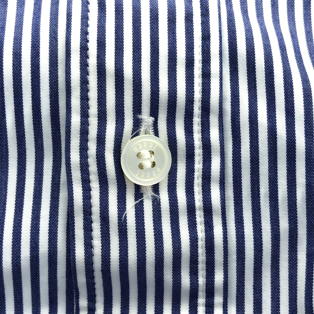 sacai / 사카이 | 스트라이프 로고 버튼 드로우 스트링 셔츠 | 2 | 남성