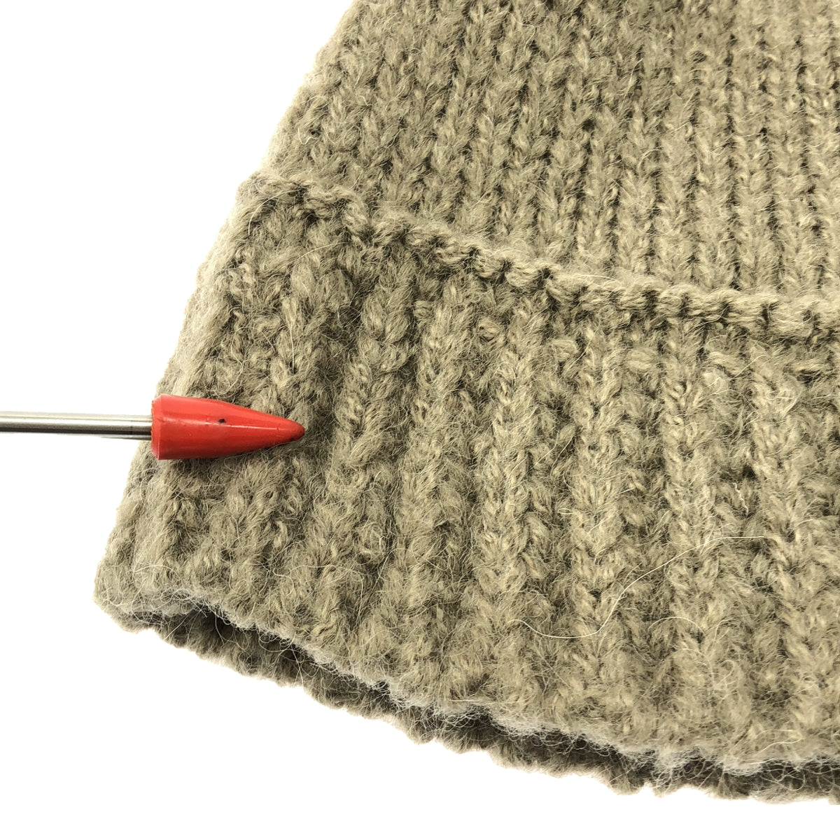 VARZAR / バザール | Monogram Label Wool Knit Bucket Hat ニット バケット ハット | ベージュ | レディース