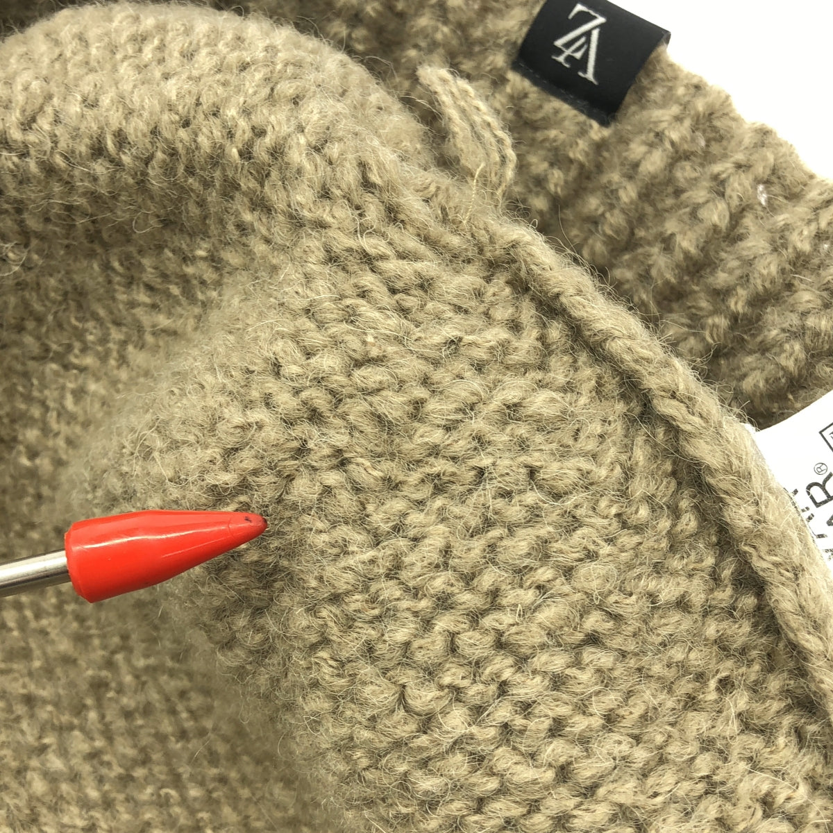 VARZAR / バザール | Monogram Label Wool Knit Bucket Hat ニット バケット ハット | ベージュ | レディース