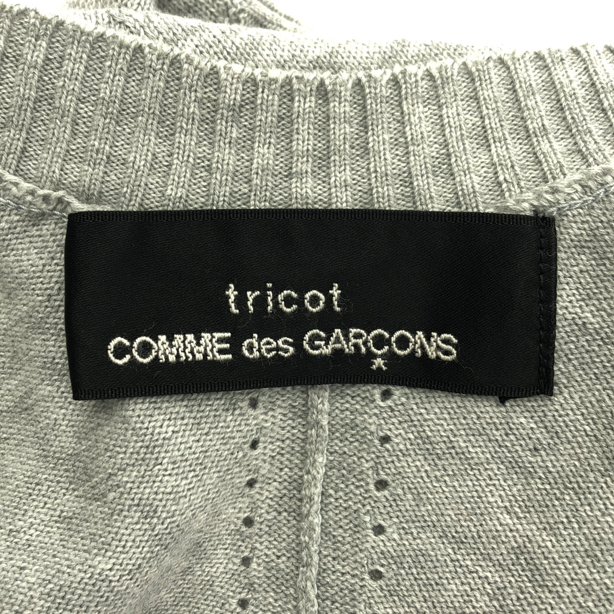 tricot COMME des GARCONS / 트리코콤 데 갤슨 | 2017SS | 코튼 프린트 크루넥 카디건 |