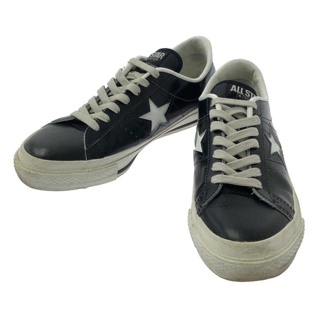 CONVERSE / 컨버스 | ONE STAR J 원스터 가죽 로우 컷 스니커즈 일본제 | 5.5 |