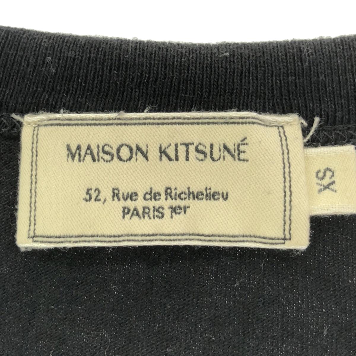 MAISON KITSUNE / メゾンキツネ | ロゴ プリント クルーネック Tシャツ カットソー | XS | メンズ