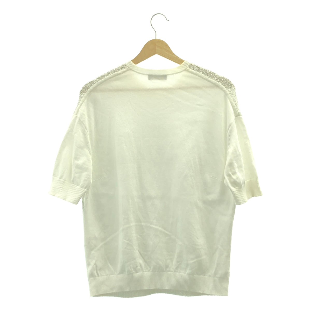 Drawer / ドゥロワー | SPRING 7G スパンコール ショートスリーブ ニット |