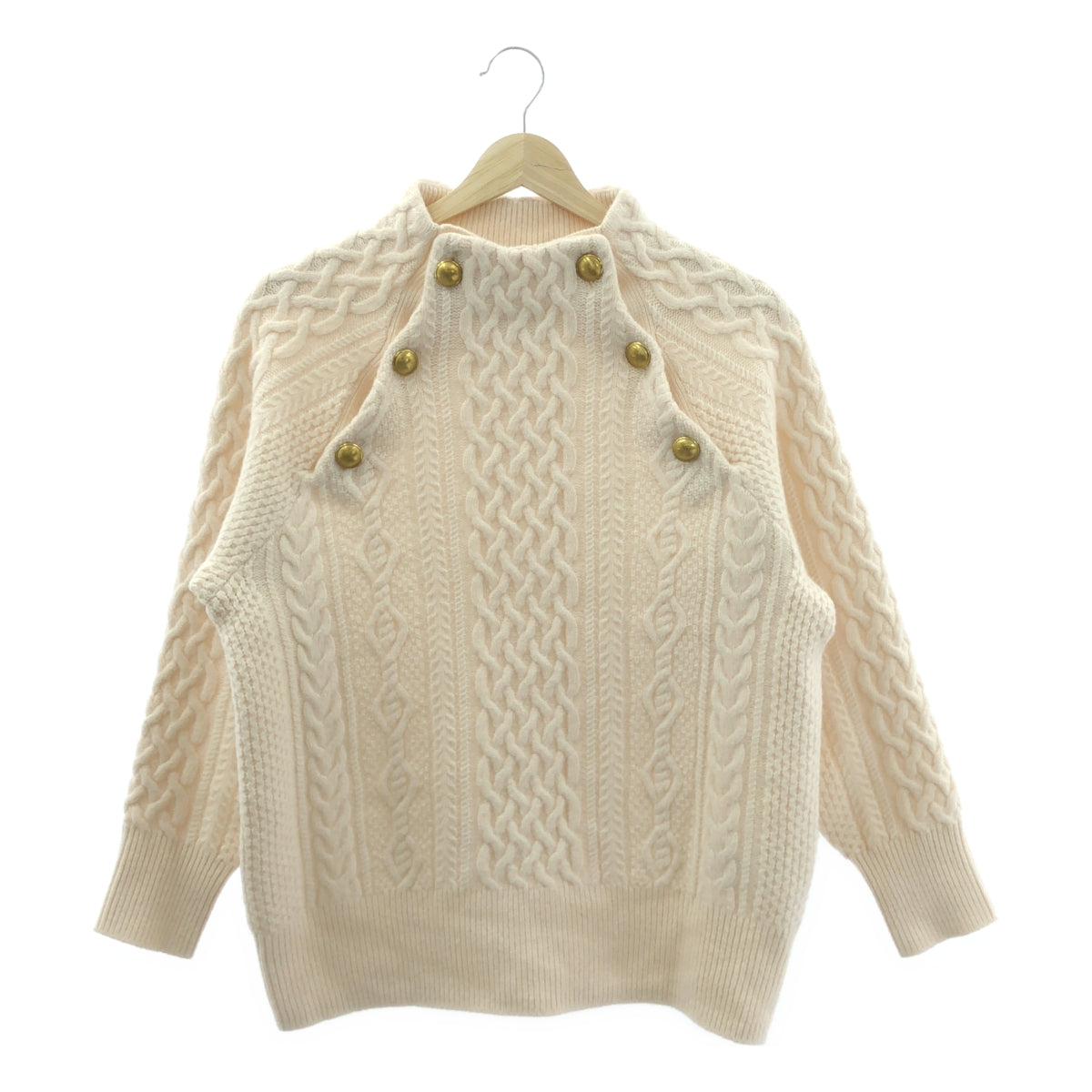 框架 | 金色扣環 Hamilton Aran 套頭針織衫 |