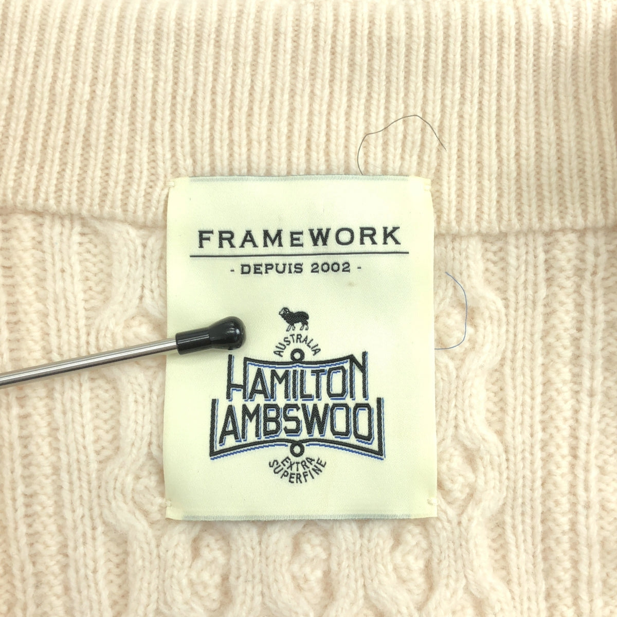框架 | 金色扣環 Hamilton Aran 套頭針織衫 |