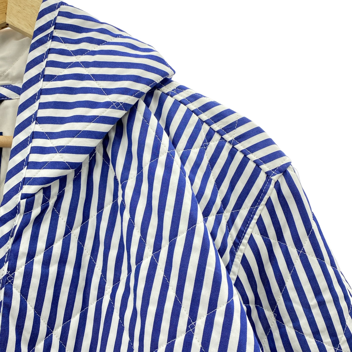 COMME des GARÇONS 襯衫 | | 2025 春夏 | x LAVENHAM / 條紋絎縫外套 | XL |男士