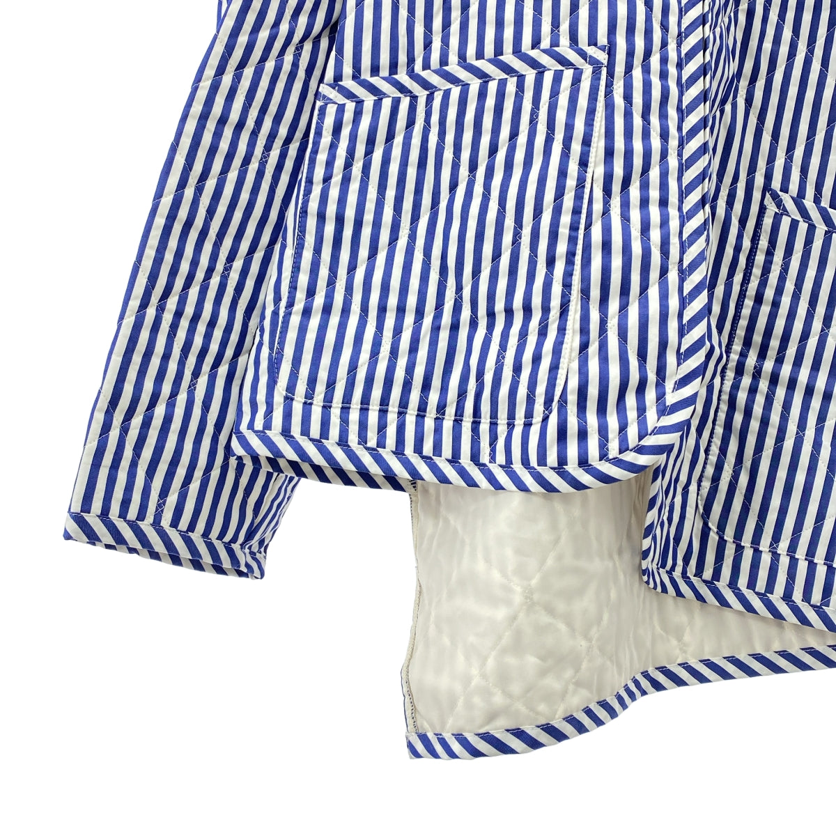 COMME des GARÇONS 襯衫 | | 2025 春夏 | x LAVENHAM / 條紋絎縫外套 | XL |男士