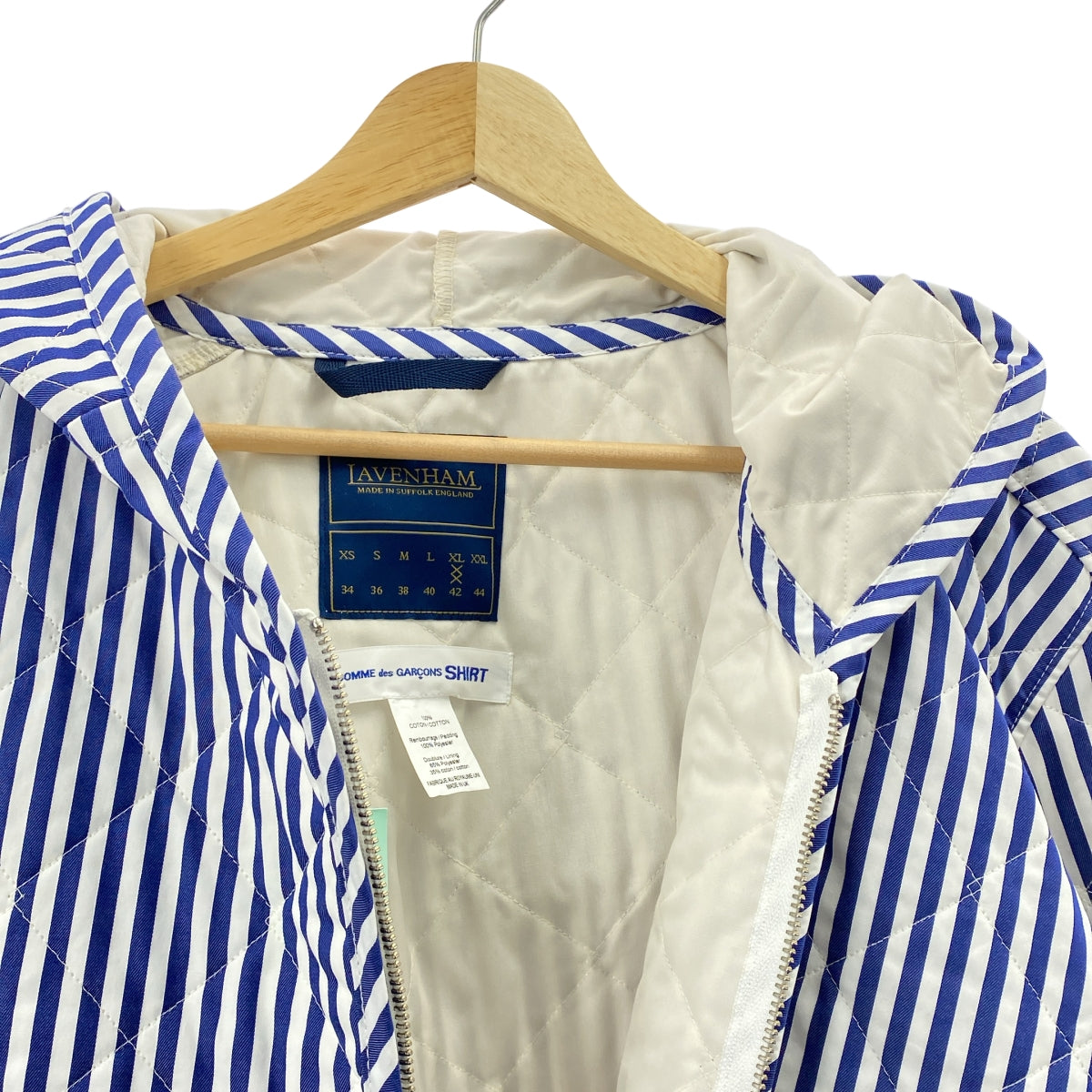 COMME des GARÇONS 襯衫 | | 2025 春夏 | x LAVENHAM / 條紋絎縫外套 | XL |男士