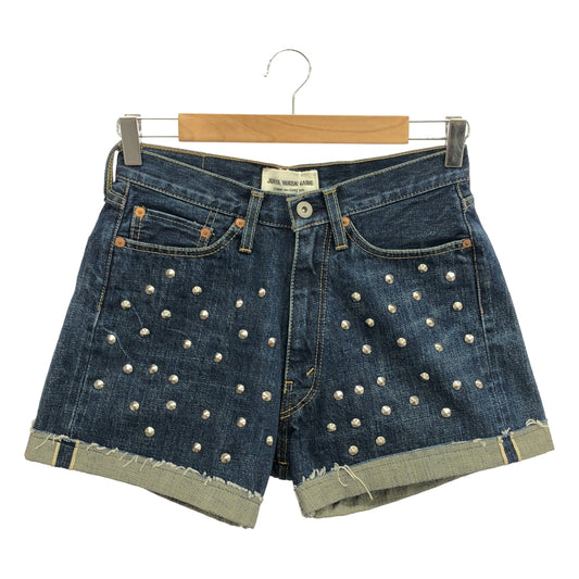 [Good Condition] JUNYA WATANABE COMME des GARCONS / Junya Watanabe | 2017SS | Studded Denim Shorts | XS | Indigo | Women's